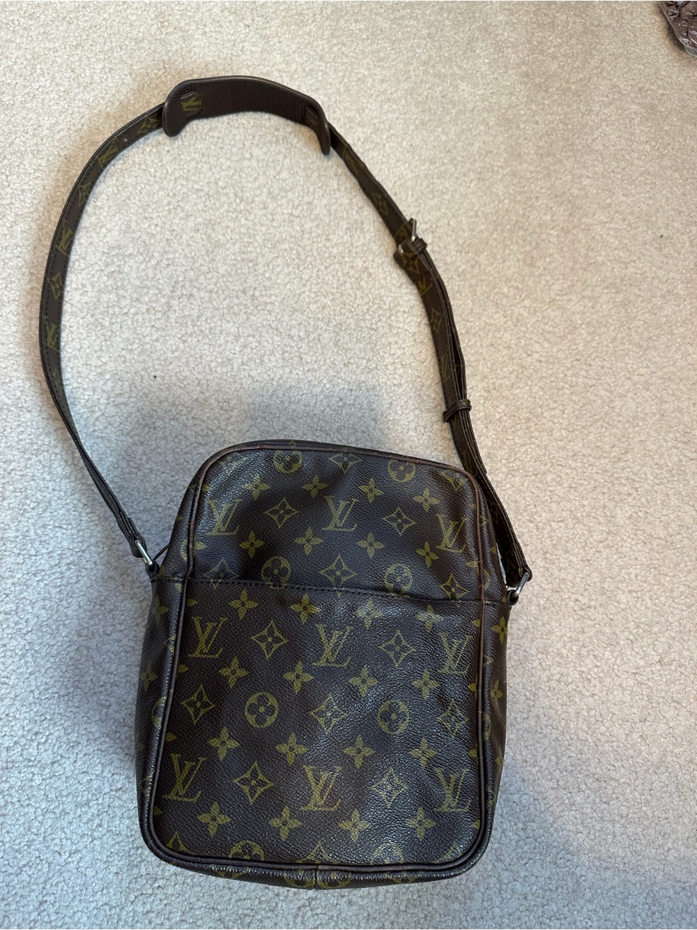 Louis Vuitton Vintage Monogram Marceau Crossbody Bag - Brown/Gold Print